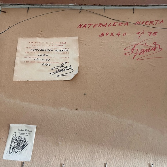 Vintage Framed painting - Picture 8 of 9